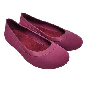 Crocs Ballet Flats Women's Size 6 Pink Slip On Shoes